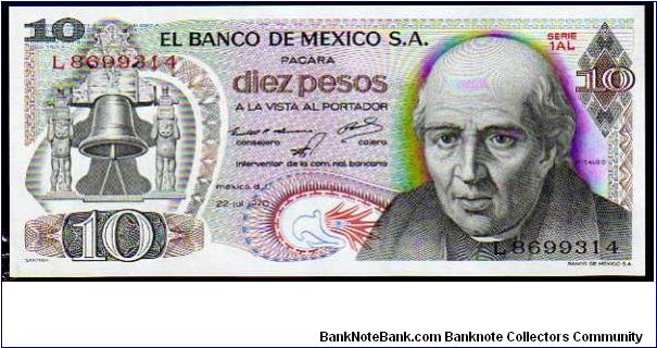 10 Pesos__
Pk 63__

22-07-1970
 Banknote