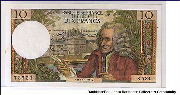 FRANCE- 10 FRANCS Banknote