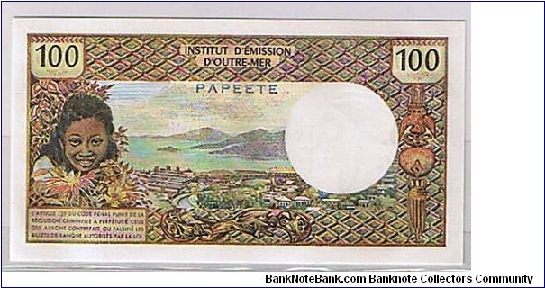 Banknote from French Polynesia year 1969