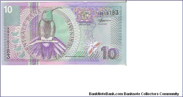 10 GULDEN

AQ 315183

1.1.2000

P # 147 Banknote