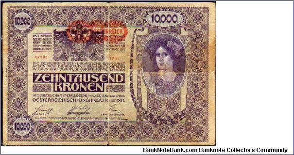 10'000 Kronen__
Pk 66 f Banknote