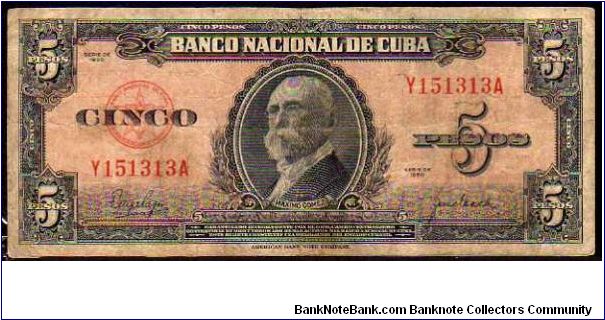 5 Pesos__
Pk 78 Banknote
