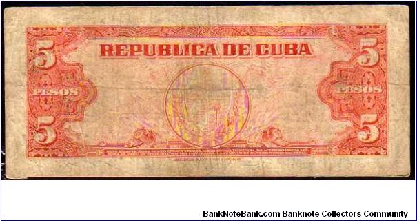 Banknote from Cuba year 1950