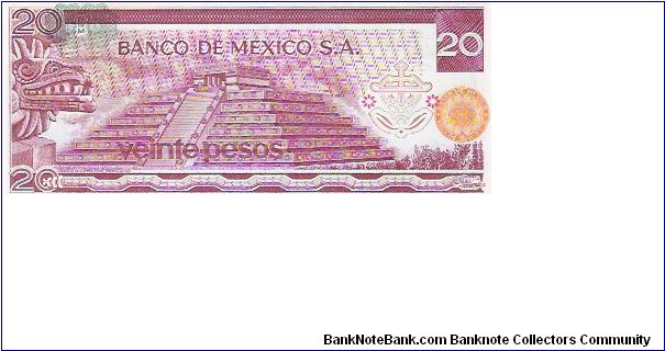 Banknote from Mexico year 1973