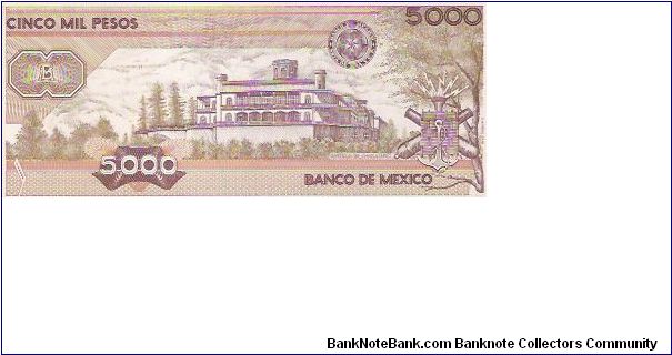 Banknote from Mexico year 1987