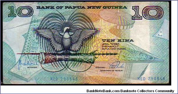 10 Kina__
Pk 17 Banknote