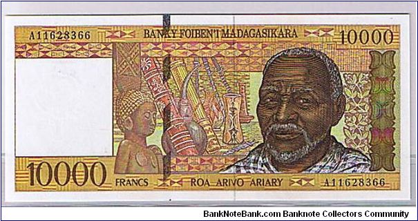 10000 FRANCS Banknote