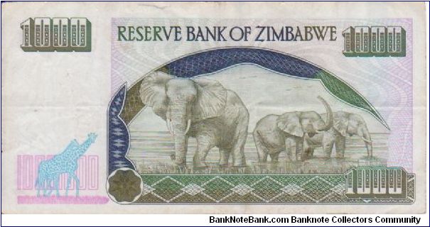 Banknote from Zimbabwe year 2003