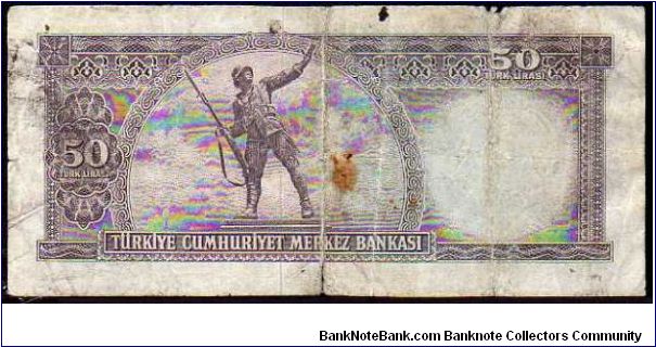 Banknote from Turkey year 1964