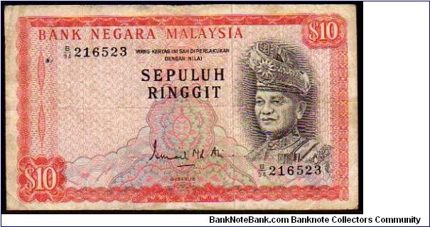 10 Ringgit__

Pk 3 a__

1967-1972
 Banknote