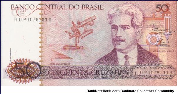 Brazil 50 Cruzados Banknote