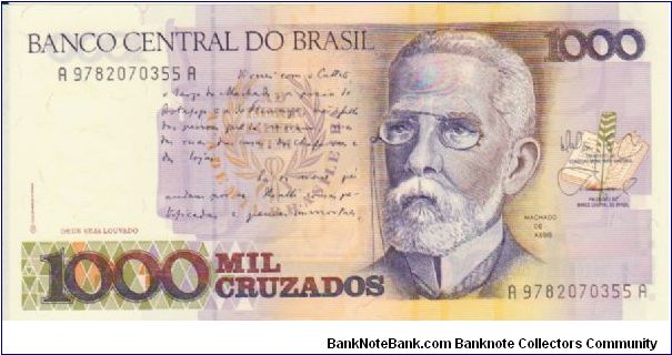 Brazil 1000 Cruzados Banknote