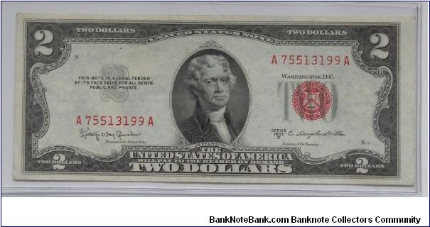 1953C A_A Two Banknote