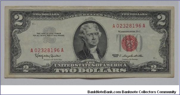 1963 A_A Two Banknote