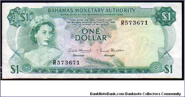 1 Dollar__
Pk 27 a__

L.1968
 Banknote
