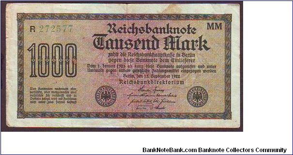 1000 mark Banknote