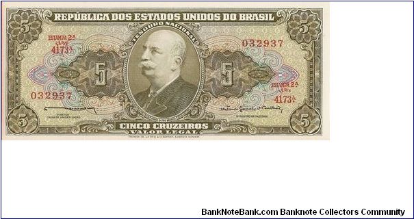5 Cruzieros Banknote