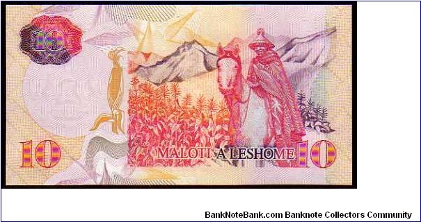 Banknote from Lesotho year 2006