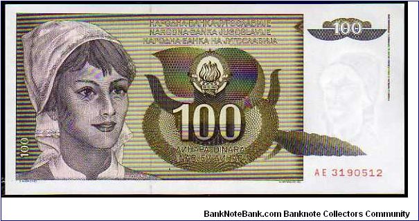 100 Dinara__
Pk 108 Banknote