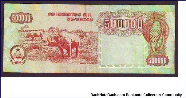 Banknote from Angola year 1991