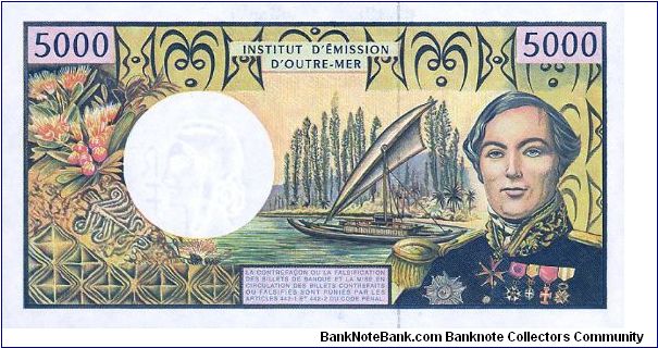 Banknote from French Polynesia year 1998