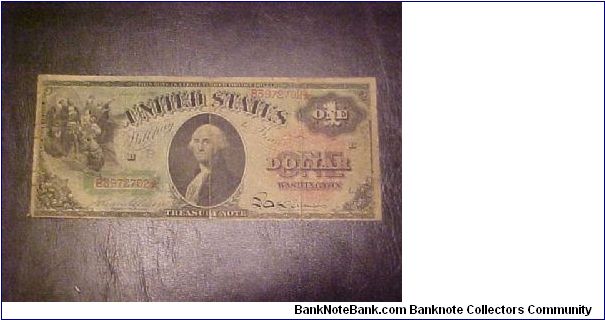 Fr. 18 - $1 Legal Tender, the rainbow note with similar design to that used until the series 1923 legal tender $1. Banknote