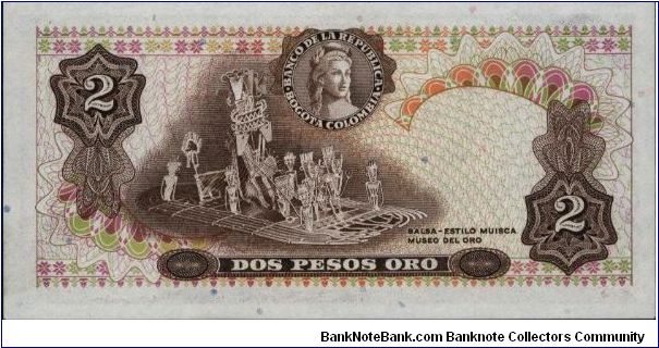 Banknote from Colombia year 1973