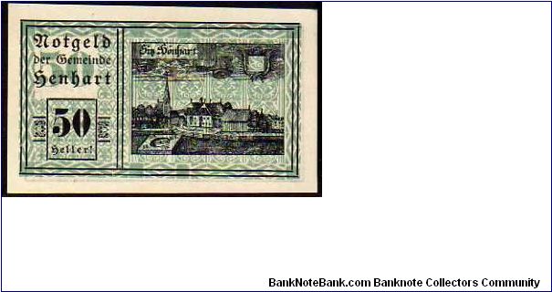 *NOTGELD*__


50 Heller__

Pk NL__

31-December-1920
 Banknote