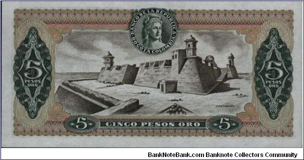 Banknote from Colombia year 1978