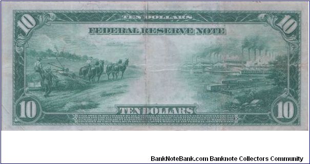 Banknote from USA year 1914