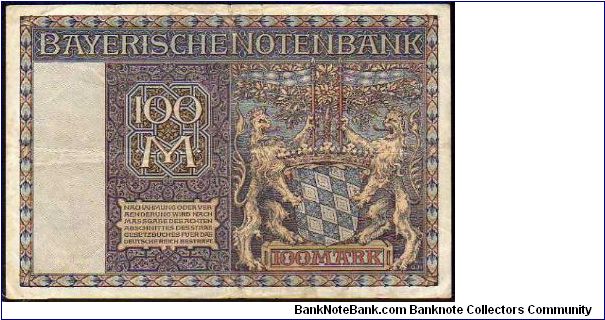 Banknote from Germany year 1922