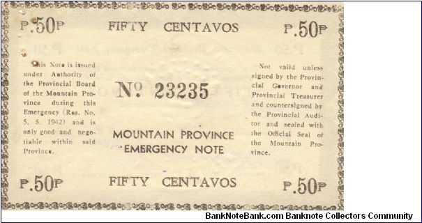 Banknote from Philippines year 1942