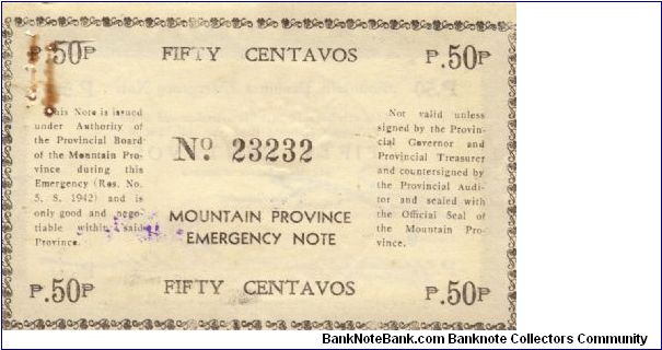 Banknote from Philippines year 1942