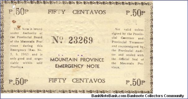 Banknote from Philippines year 1942