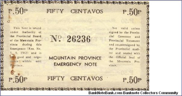 Banknote from Philippines year 1942