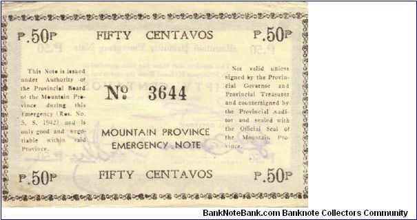 Banknote from Philippines year 1942