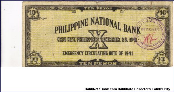 Banknote from Philippines year 1941