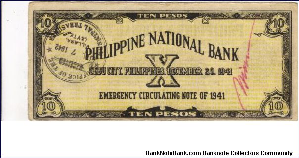 Banknote from Philippines year 1941