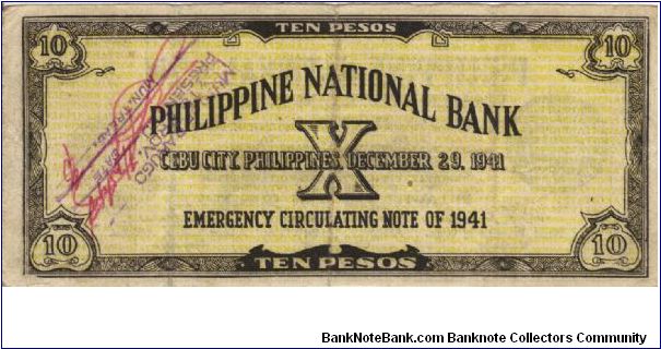 Banknote from Philippines year 1941