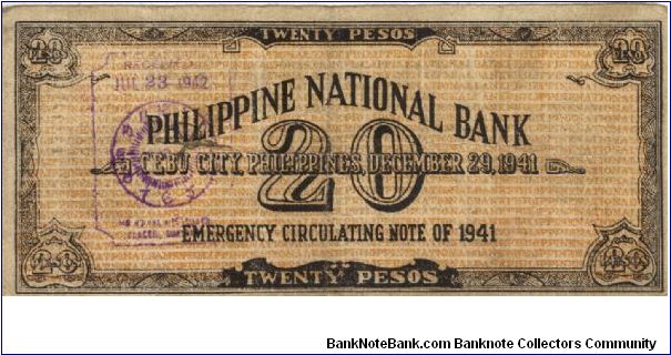 Banknote from Philippines year 1941