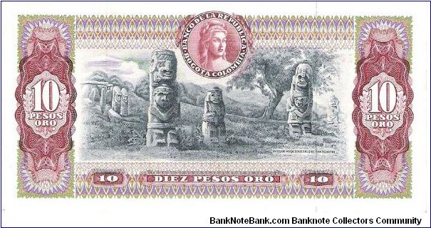 Banknote from Colombia year 1965