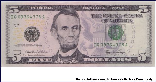 2006 $5 CHICAGO FRN

**COLORIZED NOTE** Banknote