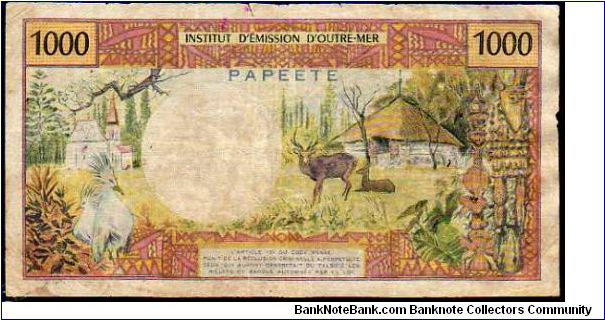Banknote from French Polynesia year 1971