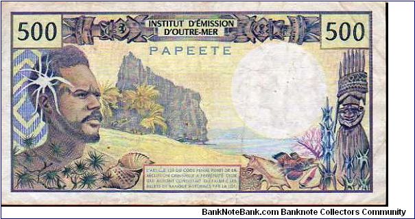 Banknote from French Polynesia year 1985