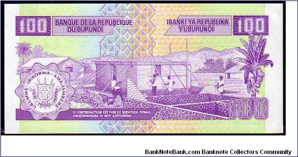 Banknote from Burundi year 2001