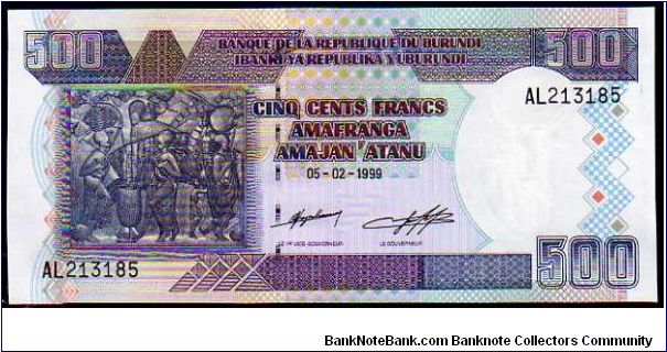 500 Francs__

Pk 38 b__

05-February-1999
 Banknote