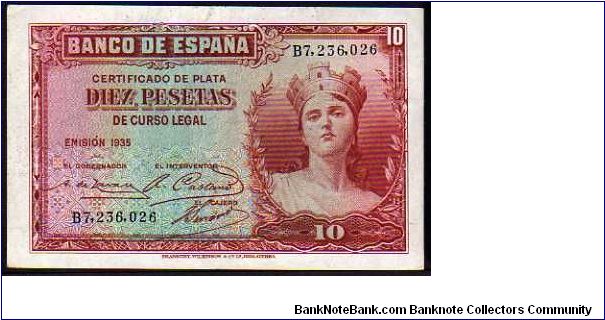 10 Pesetas__

Pk 86 a Banknote