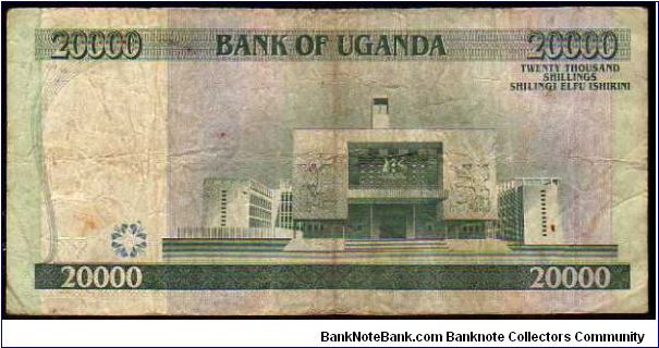 Banknote from Uganda year 2002