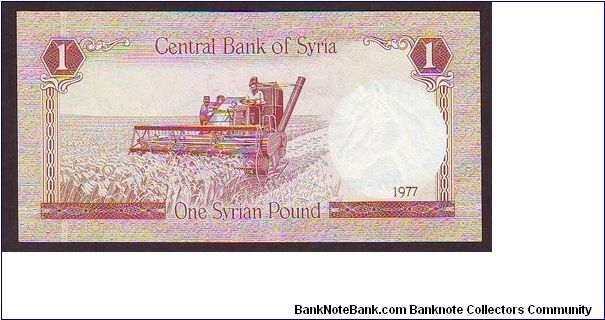 Banknote from Syria year 1977