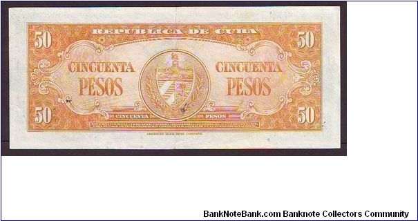 Banknote from Cuba year 1957